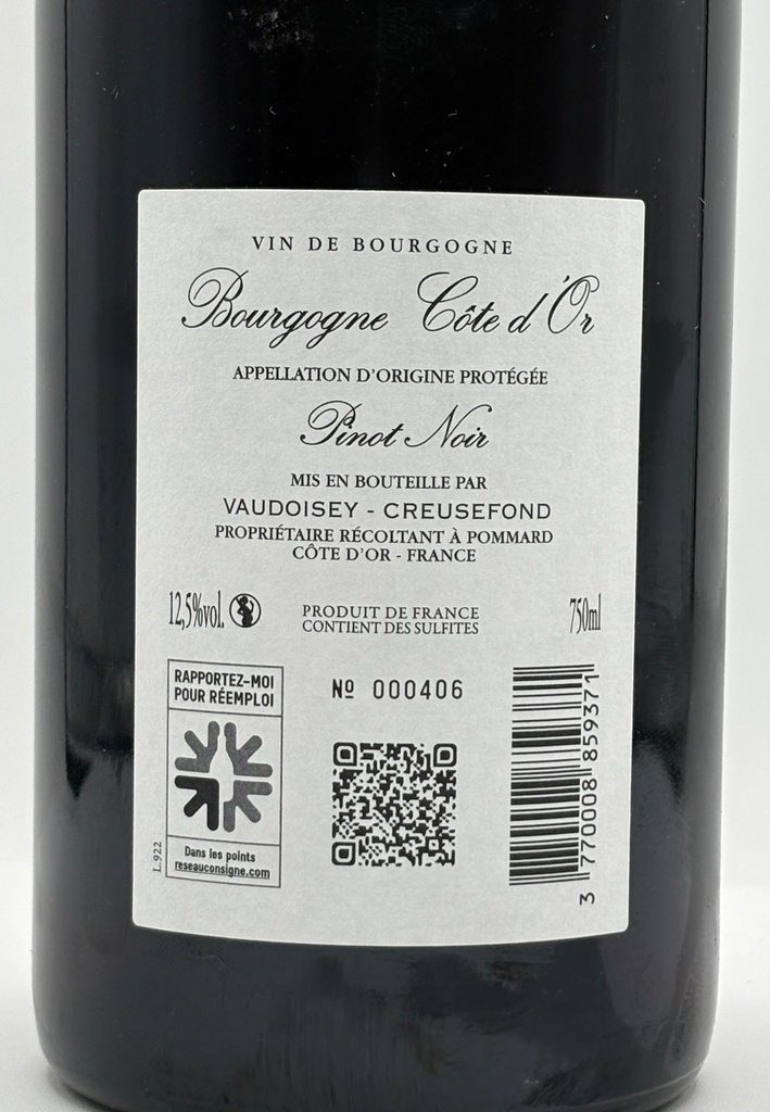 Vaudoisey-Creusefond - Bourgogne PN 2022