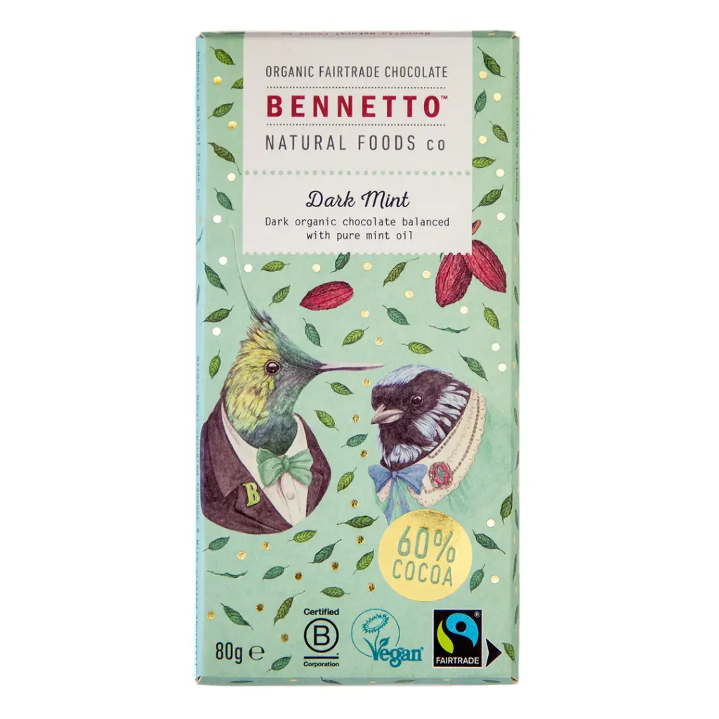 Bennetto - Chocolat Noir BIO 60% aux Framboises 80g