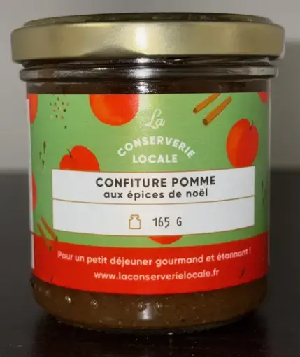 [Conserv - Pomme Noel] Confiture Pomme épices de Noel - 165gr - BIO
