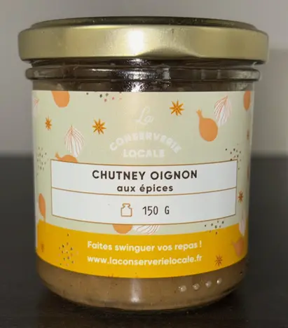 [Conserv - Chutney oignon] Chutney Oignon aux épices - 150gr - BIO
